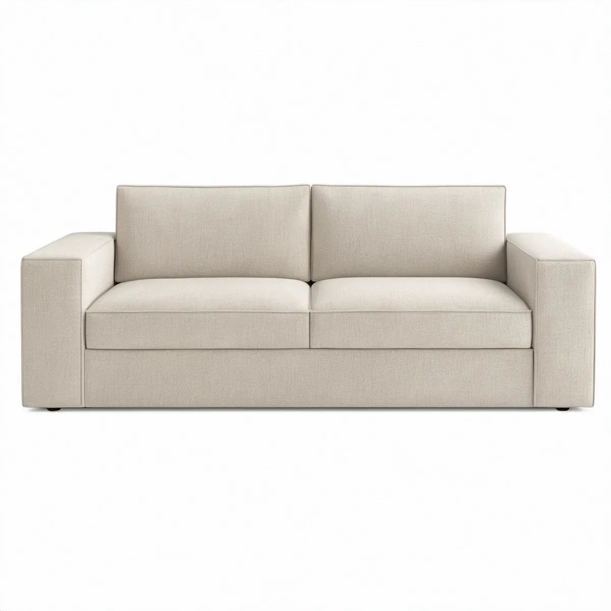 2-Sitzer-Sofa aus Polyester, Beige, 180 x 90 x 85 cm
